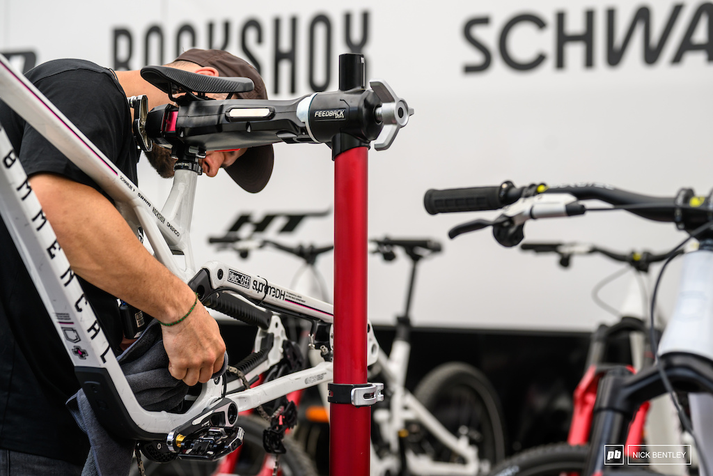 Just clean-ups needed in the Muc-Off pits.