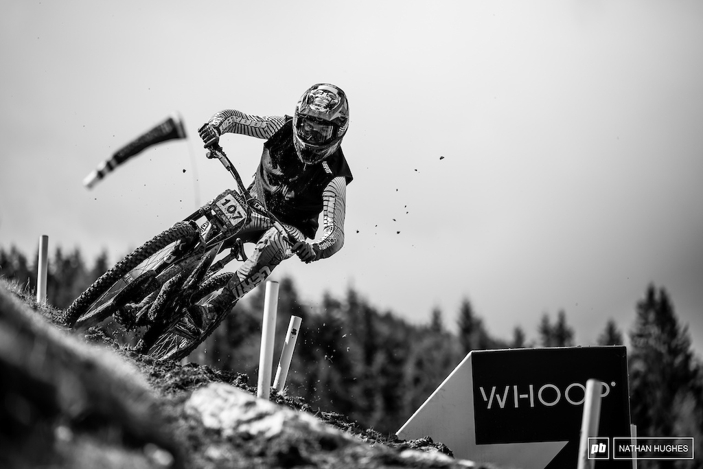Axess Nukeproof's Oscar Griffiths only knows attack mode.