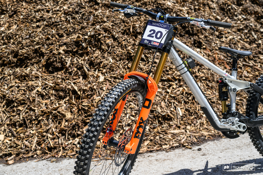 Bike Check: Anna Newkirk's Size Small Frameworks DH - Pinkbike