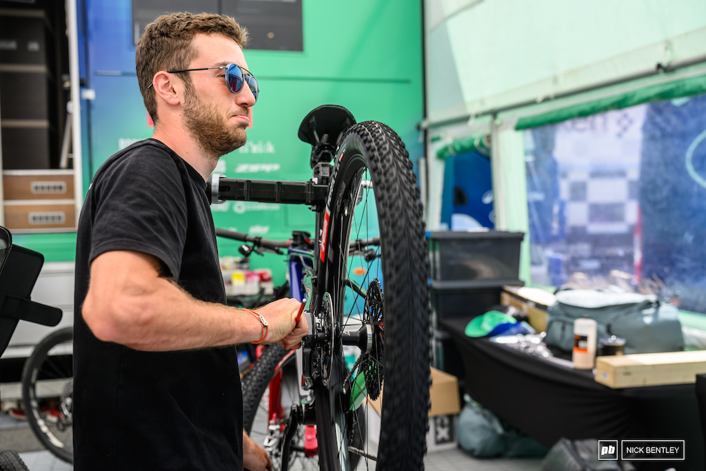 Things were pretty relaxed in the Ford Rockrider pit ahead of the XCC. With most of the work done, attention had already turned to the Enduro night stage and a bit of post-work entertainment.