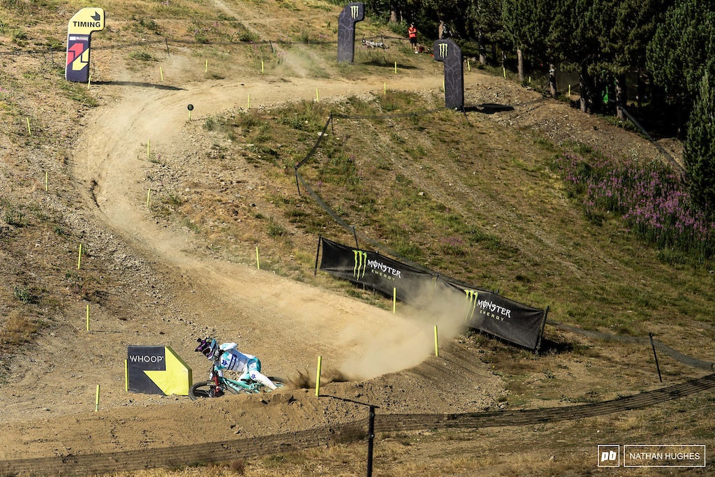 Top qualifier, Lachie Stevens McNab takes to the course.