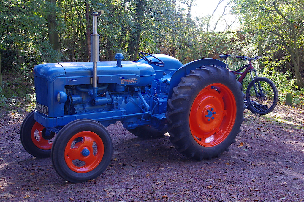 1957 Fordson Major and my 2010 Specialized Enduro