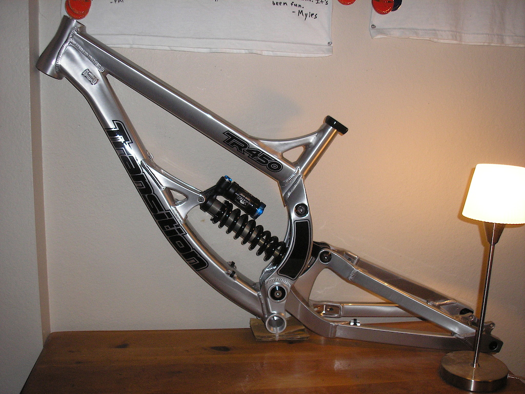 brand new 2011 TR450 frame in "brushed stainless steel"