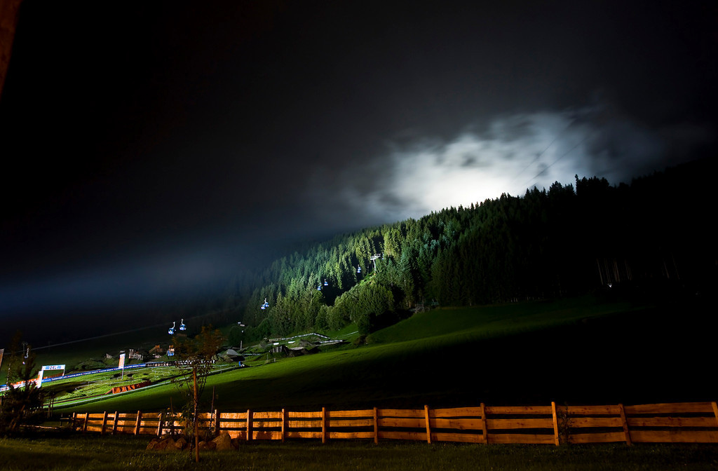 View from our backyard... Leogand Bikepark.