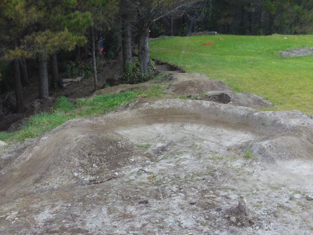 mikes pump track at his new house