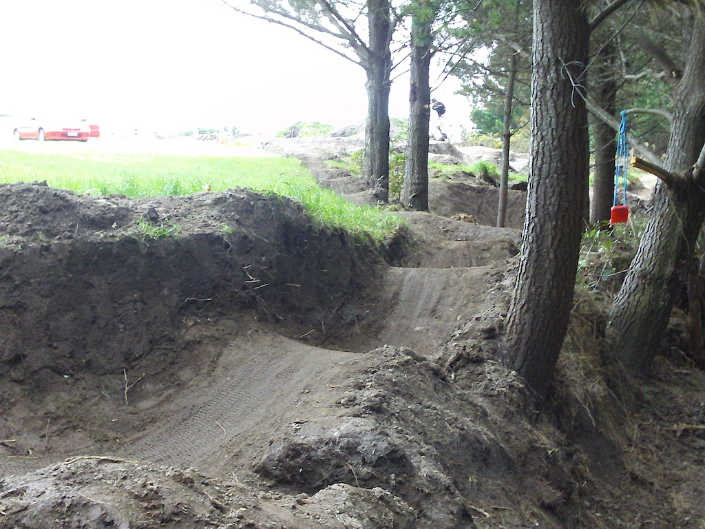 mikes pump track at his new house