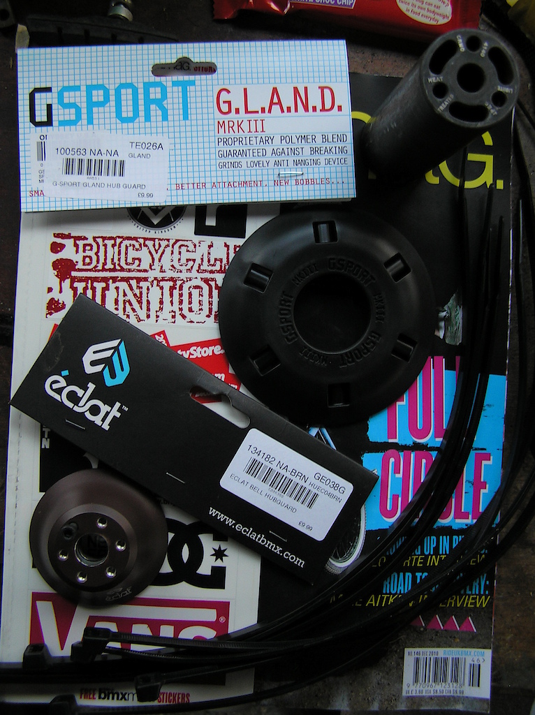 Oddy peg, éclat guard, G-sport G.LA.N.D &amp; ride BMX mag 146