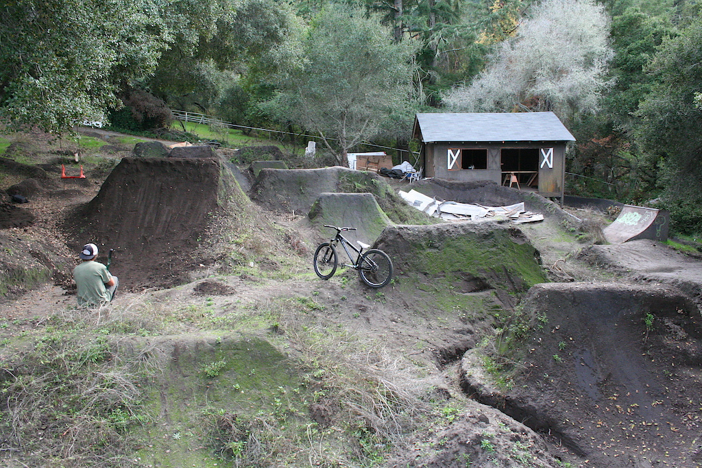 Cob's House before he plowed all the jumps! Very sad day for the Local riders. www.the-locs.com