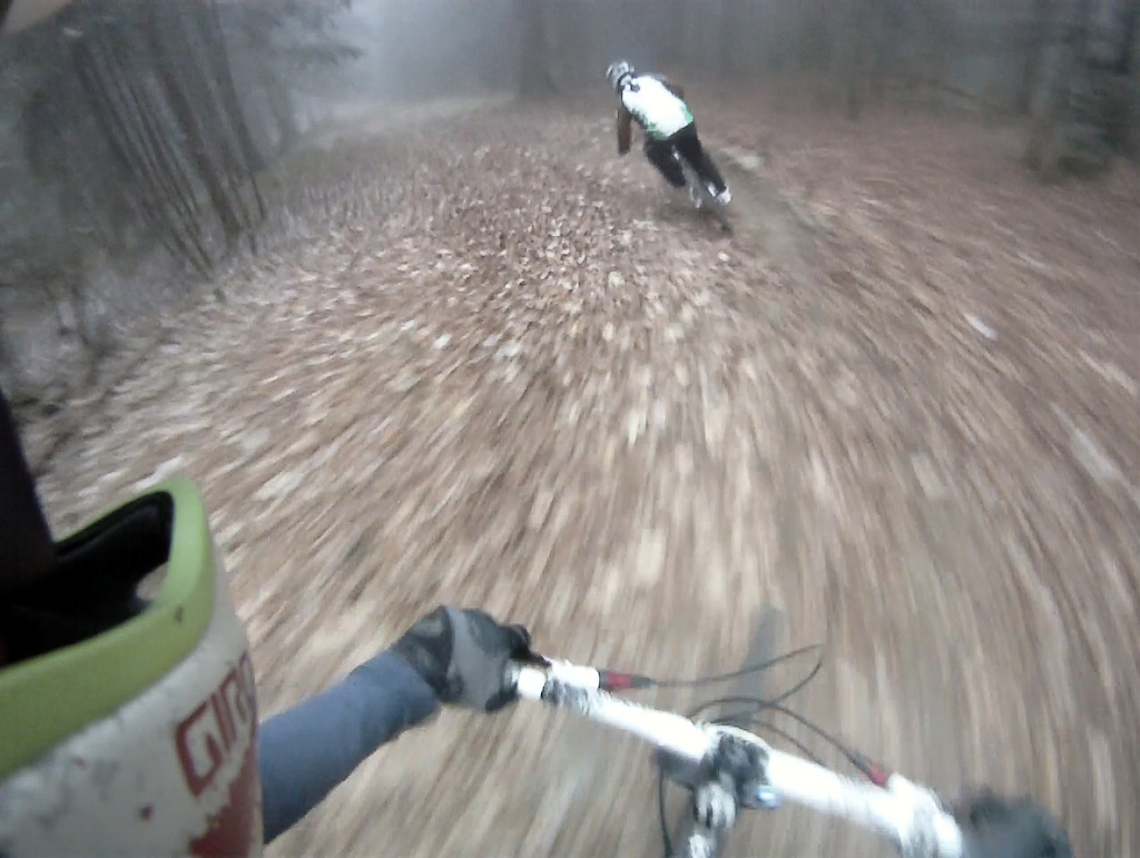 riding with some snow and lots of rain