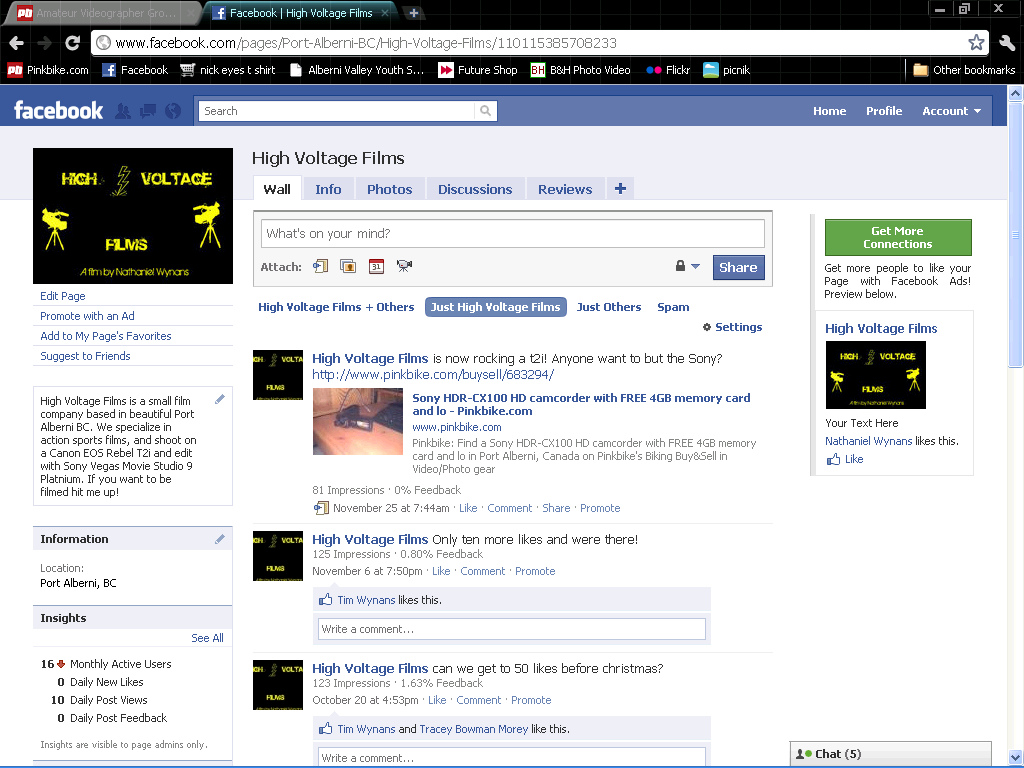 High Voltage Films on Facebook! Like it here: http://www.facebook.com/pages/Port-Alberni-BC/High-Voltage-Films/110115385708233