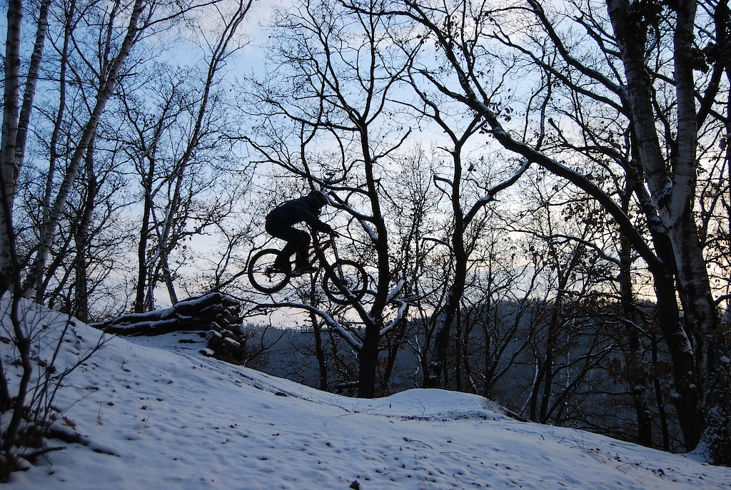 Funny winter ridin'