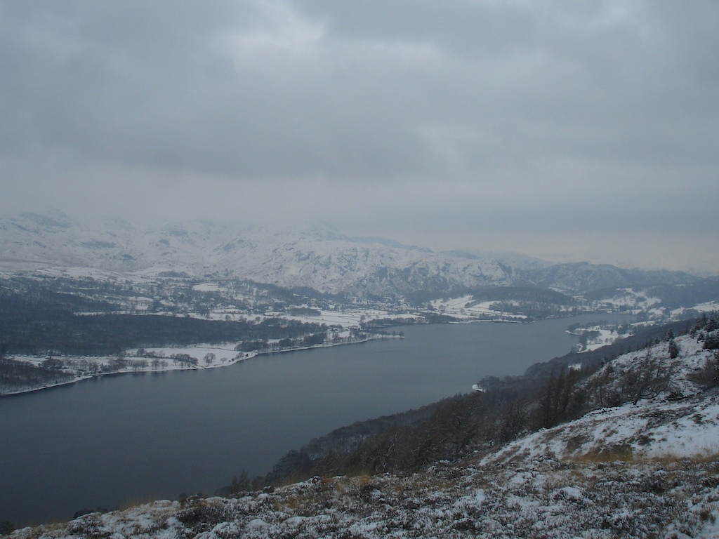 Looking down at Coniston
