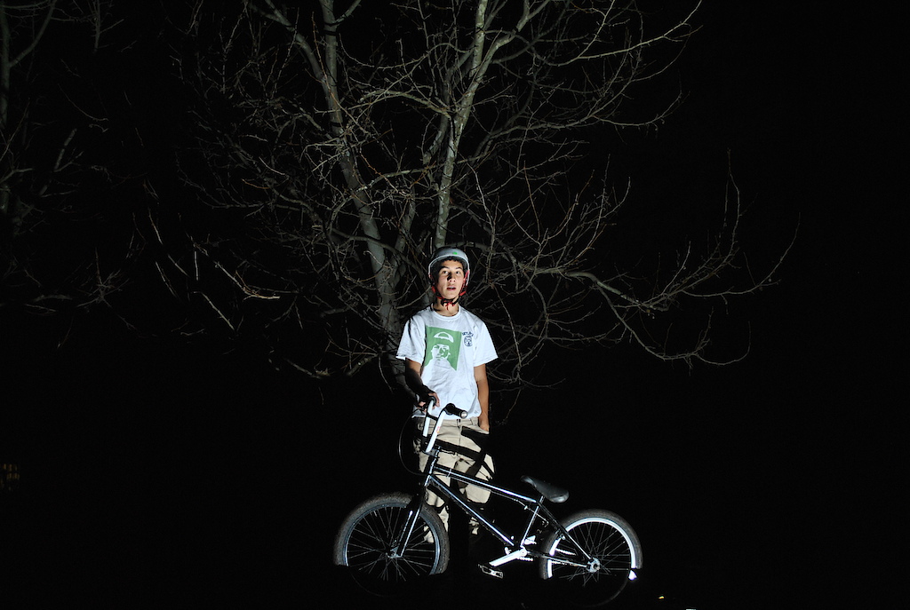 nighttime photo session.