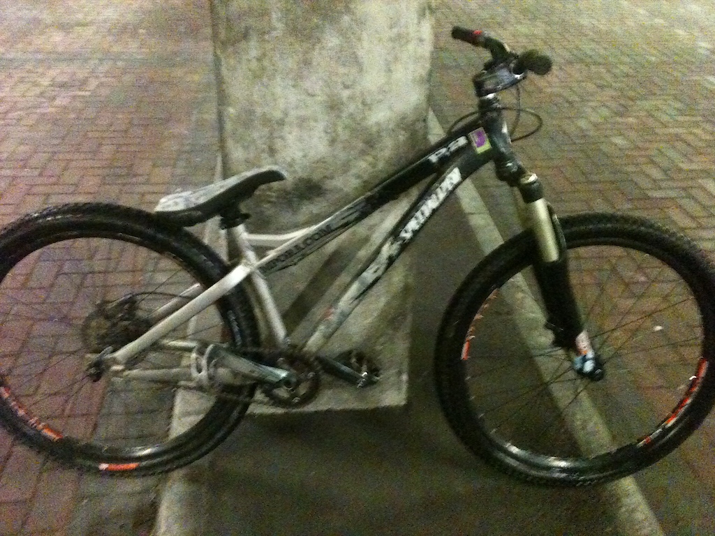 my bike with new stem fork and tyers