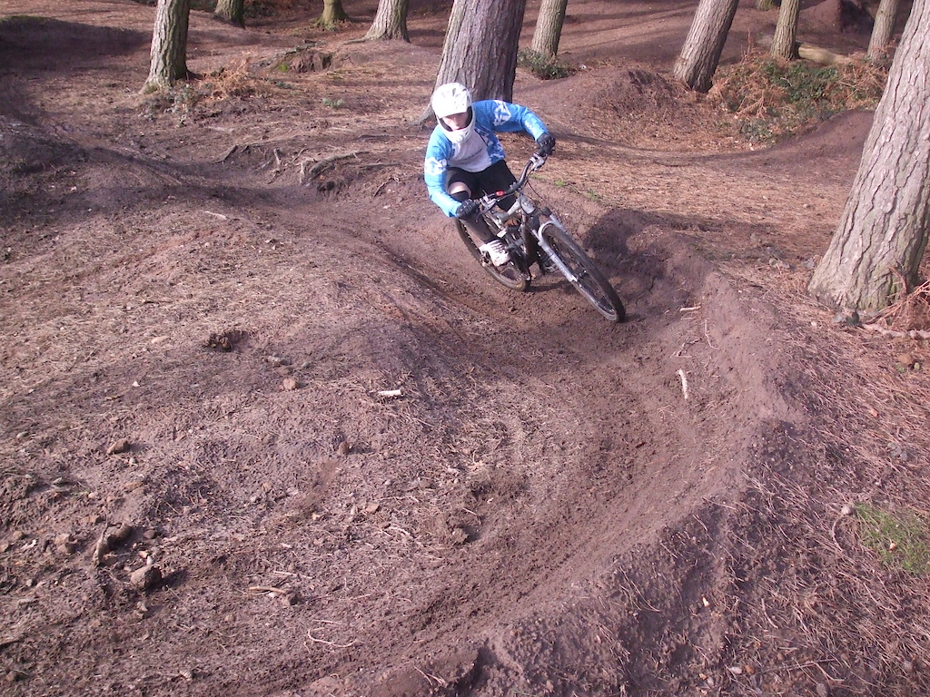 the berms, really wet ride