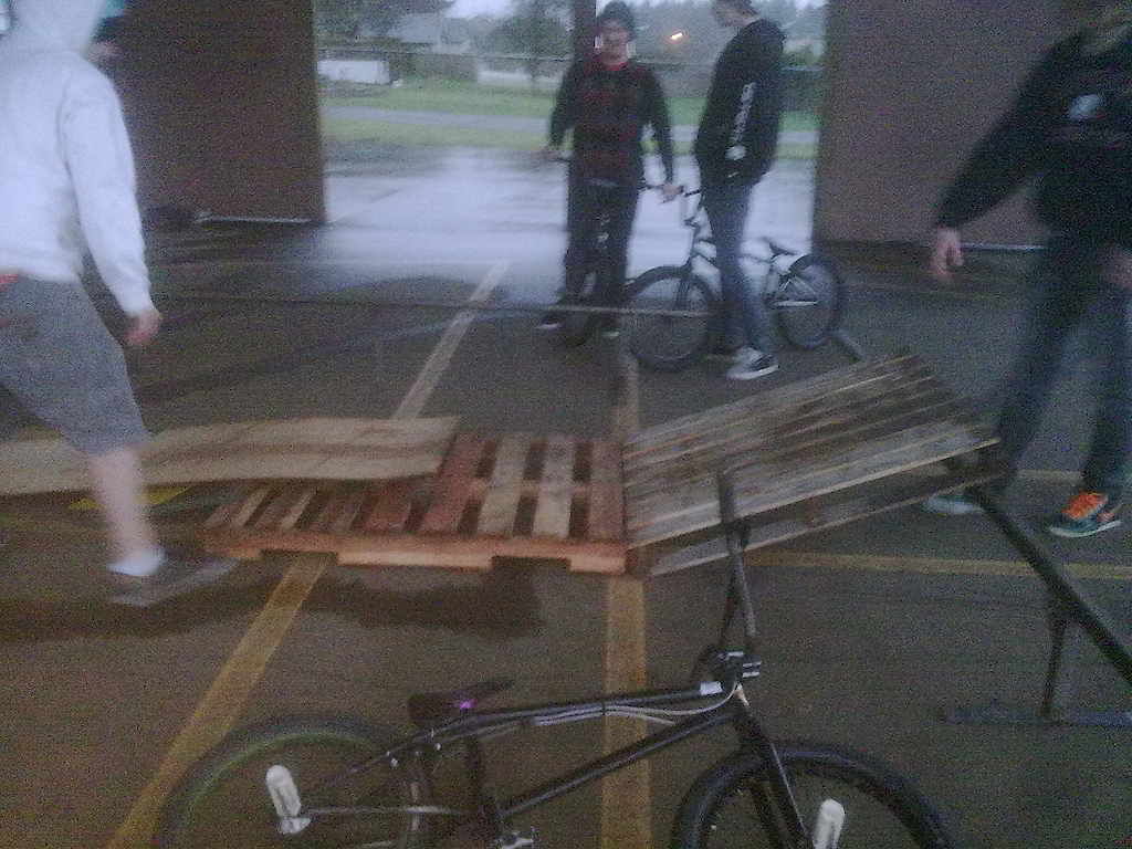 Ghetto setup on a rainy day