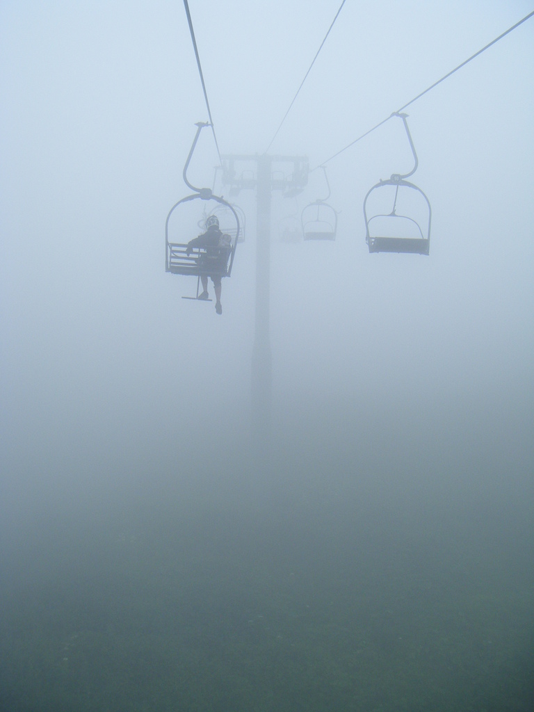into the fog