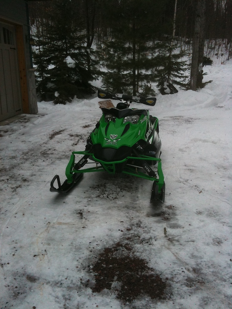 My sled as it sits now, new skiis back on soon.