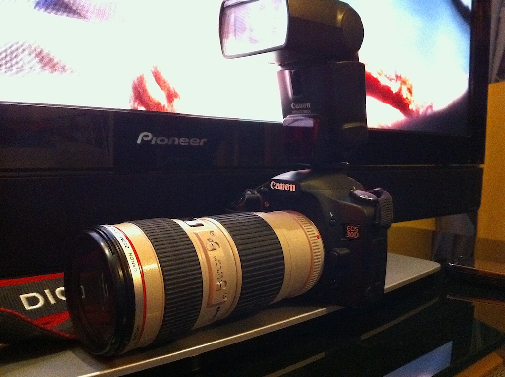 my slr,taken on an Iphone 4..