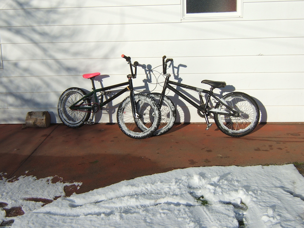 snowy BMX bikes