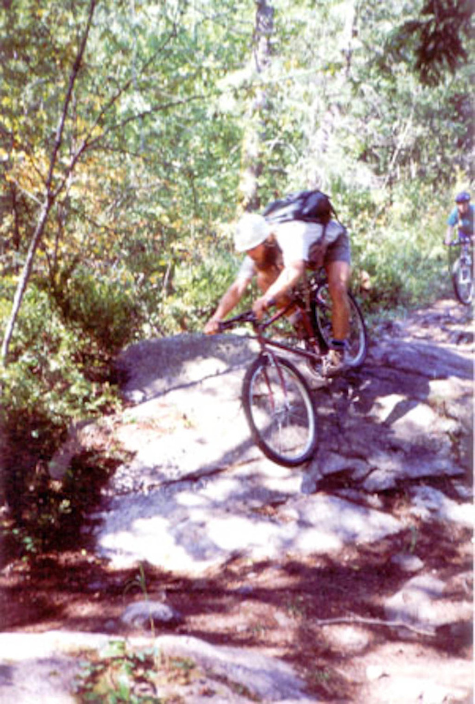 Such a rad rock face!  Not the late, great snowboarder, but a different rad dude who is still alive and well in the Kootenays.  Early 90's.