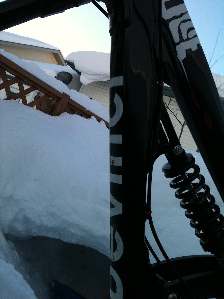 My devinci Ollie, in snow at -10 degrees c.