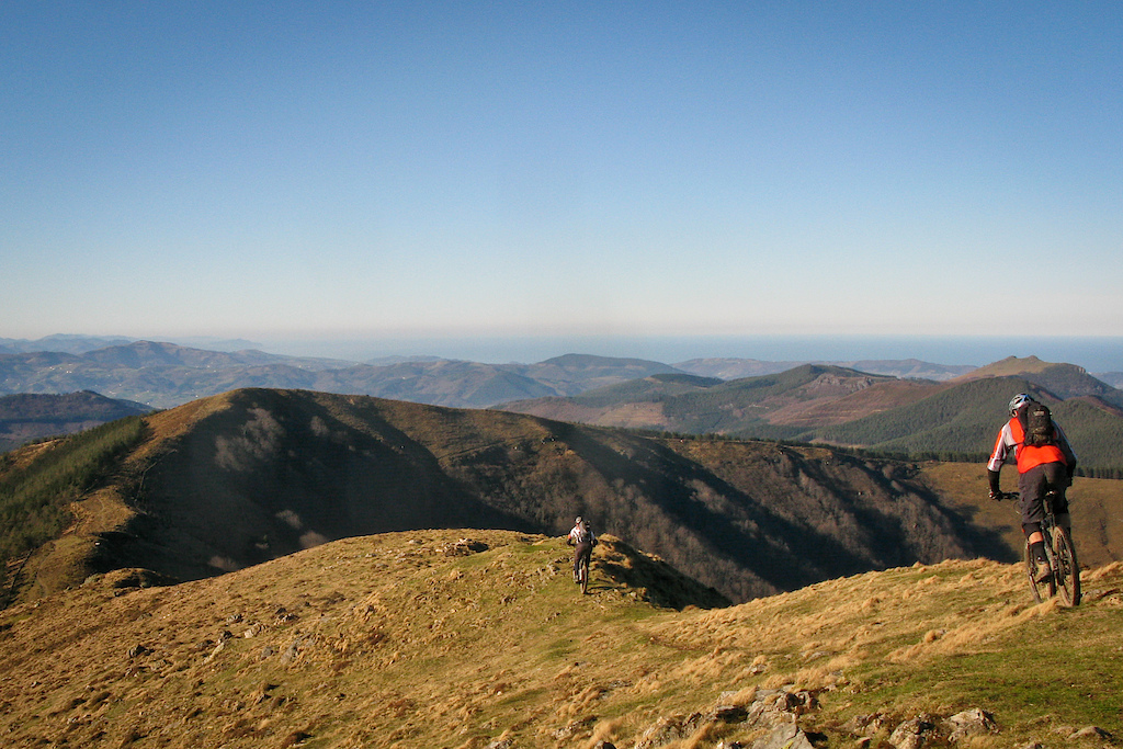 High up on the ridges.