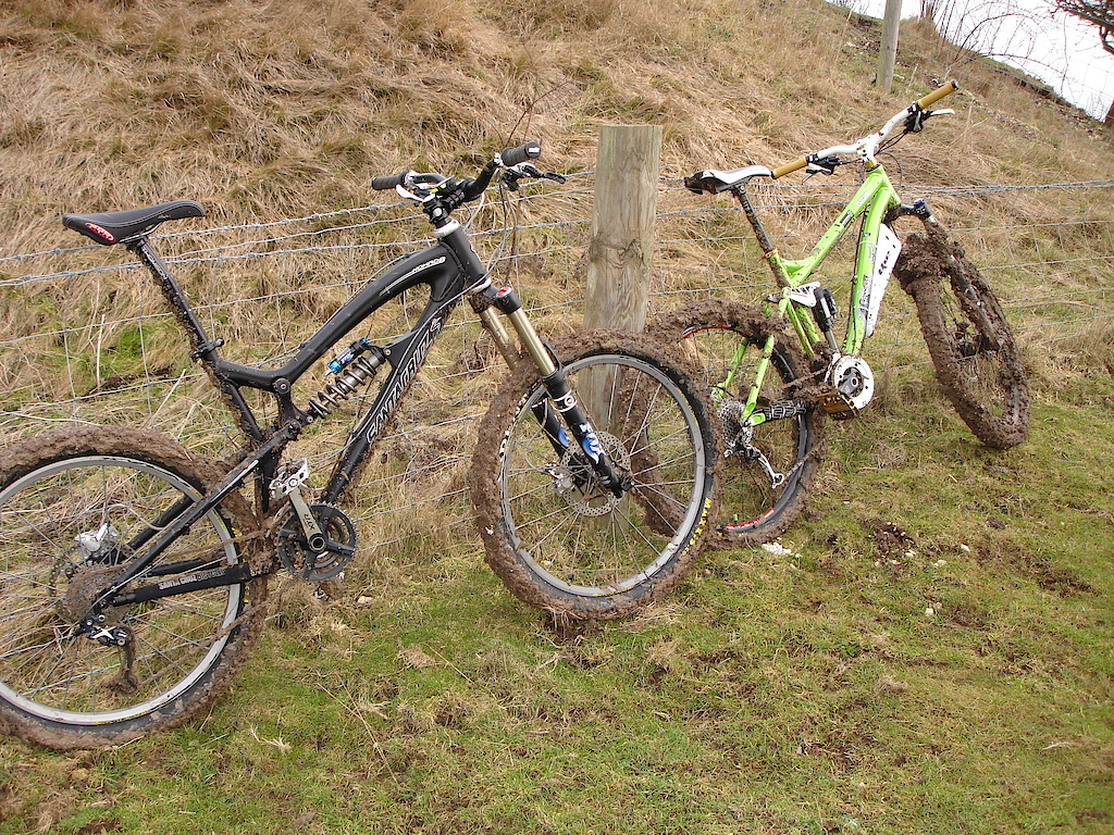 Muddy bikes...