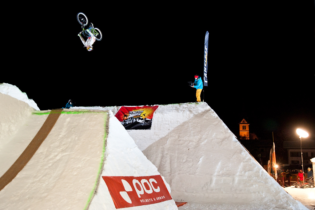 Szymon Godziek in Leogang during Whitestyle 2011 jumping huge dirts. Congratulations for his 6th place. Photo by Janek "Elvis" Kiliński