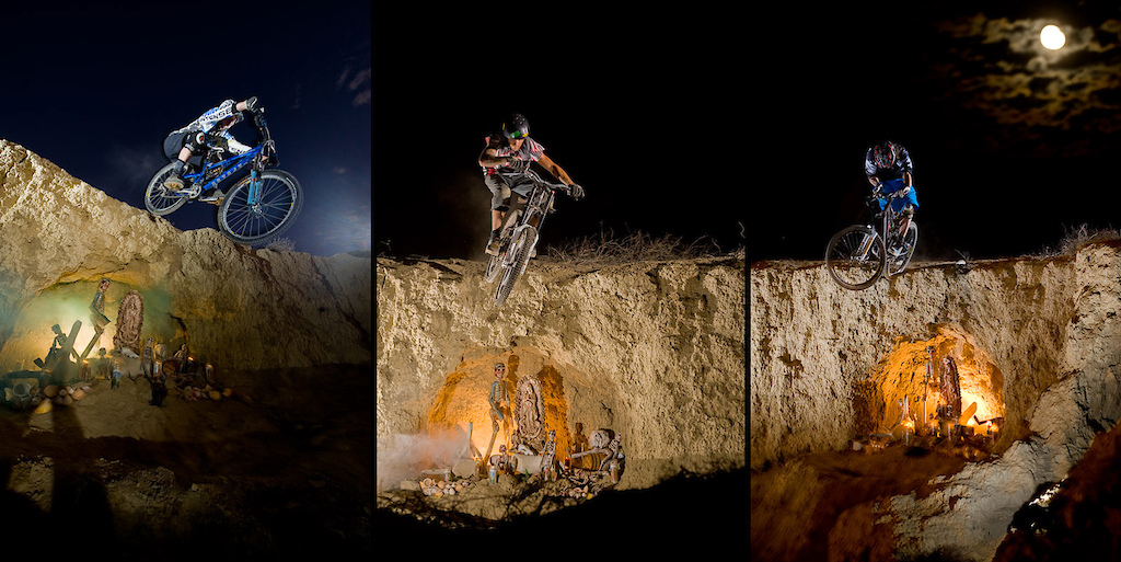 The evening of our first real night in PSC we built our shrine and in true mtb fashion proceeded to jump over it. Anything less would have been unacceptable, and it got the trip started off in the right direction.