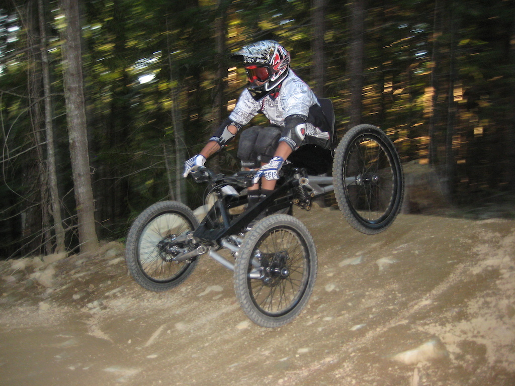 Photo by Elladee Brown (1st time riding  4-wheel DH bike in Whistler 09')