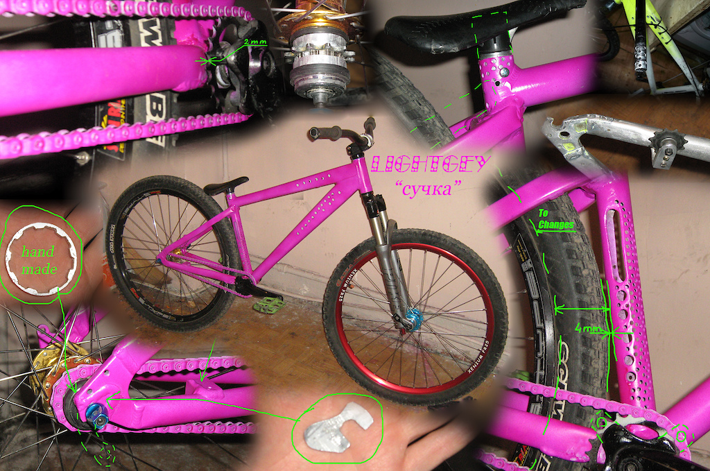 Lightgey "сучка" 
The frame is welded from fragments of kona