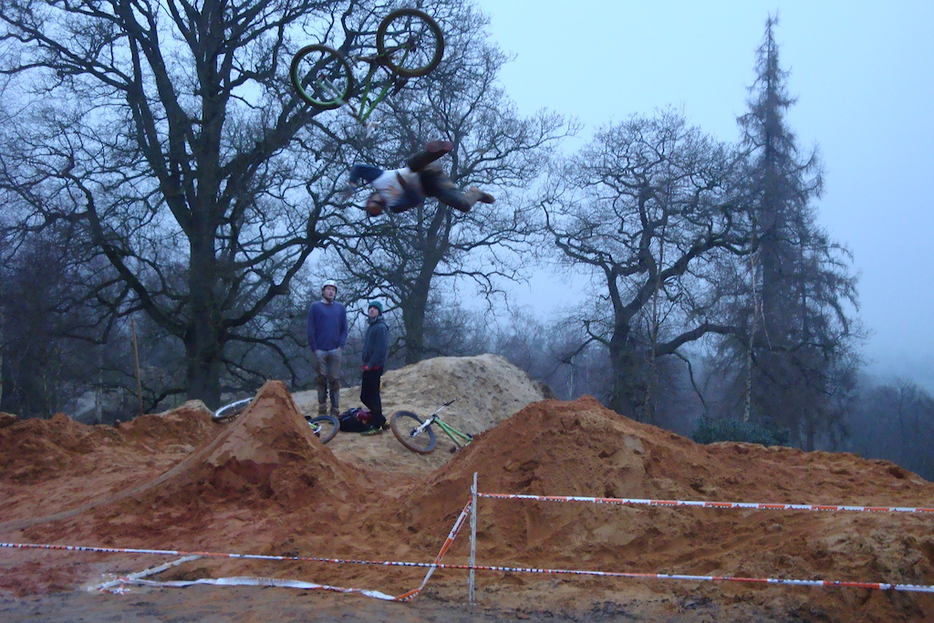 His 1st BACKFLIP attempt with the bike flying! talk about bail!