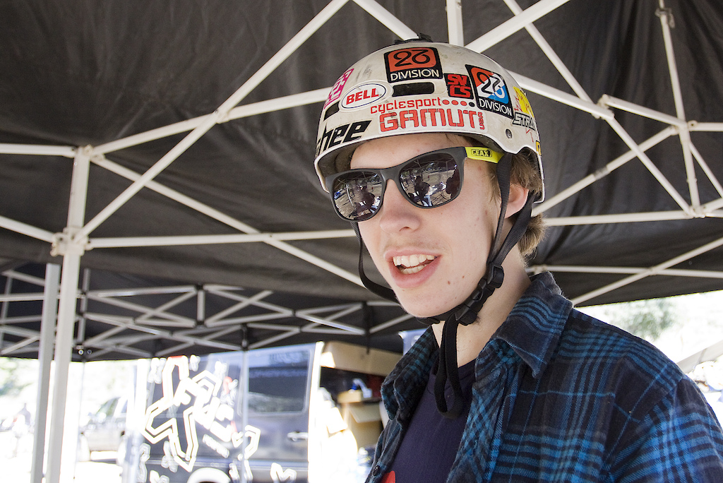 Jack showing off the new Geax Eyewear. Photo: Tony Tarumoto