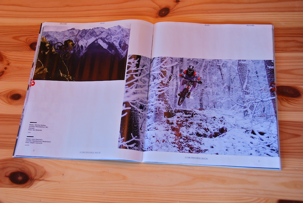 Photo of me in the new issue of Up/Down Mountainbike Magazine, stoked! It was very cold indeed that day, but looking at this now I know it was absolutely worth it. Photographer is Jasper Leenarts (www.jassphoto.nl)