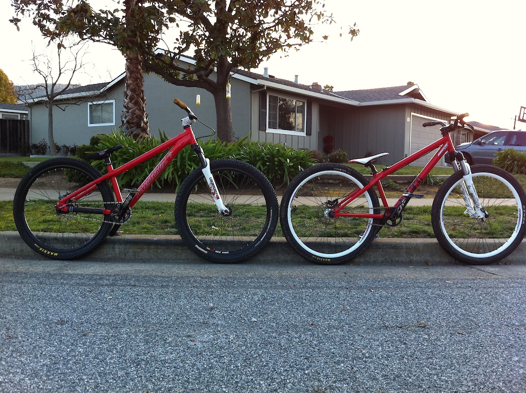 two red bikes