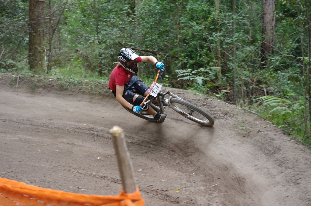 me racing the hardtail at ourimbah, stoked i won :)