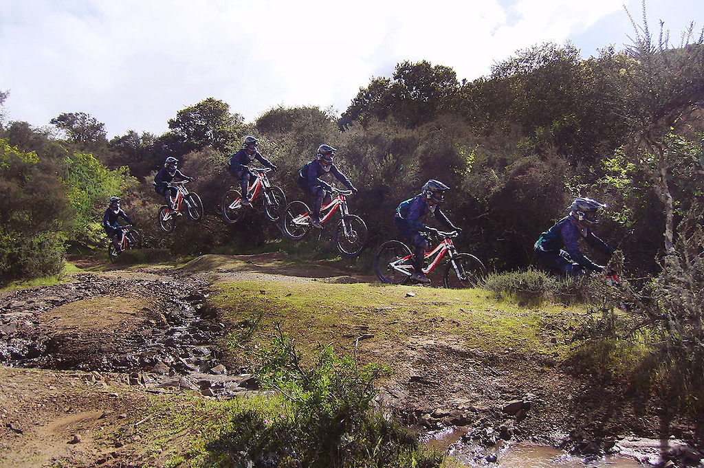 hitting the triple over water flow.