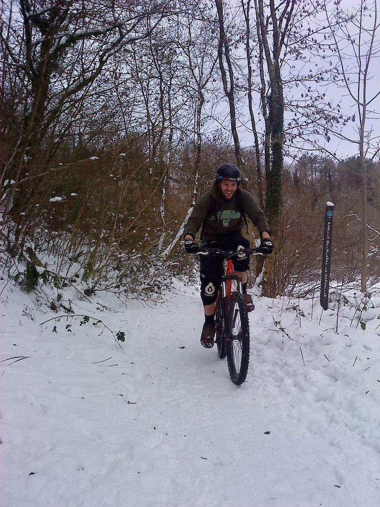xmas eve ride in the snow