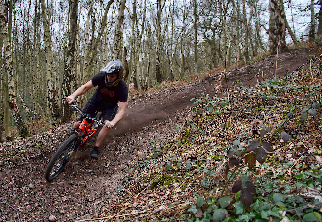 Drifting out on Tonys big berm