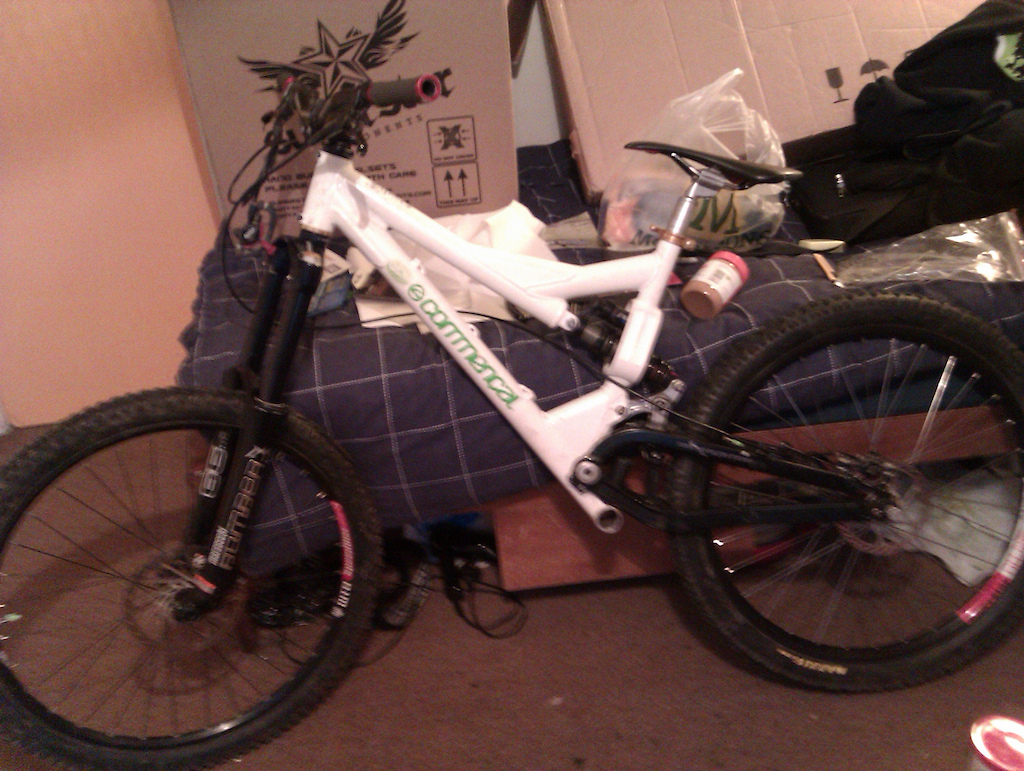 my new 2006(?) commencal supreme DH build, hopefully it will be complete tomorrow!
