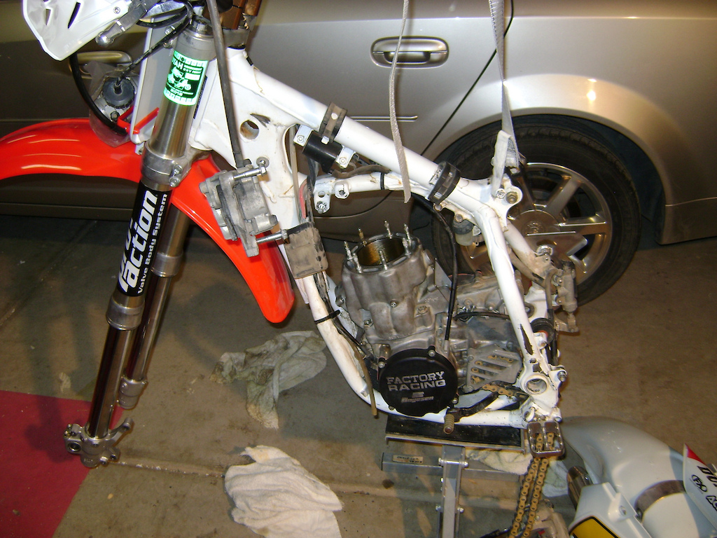 total rebuild...getting prepped to finish the race season...
