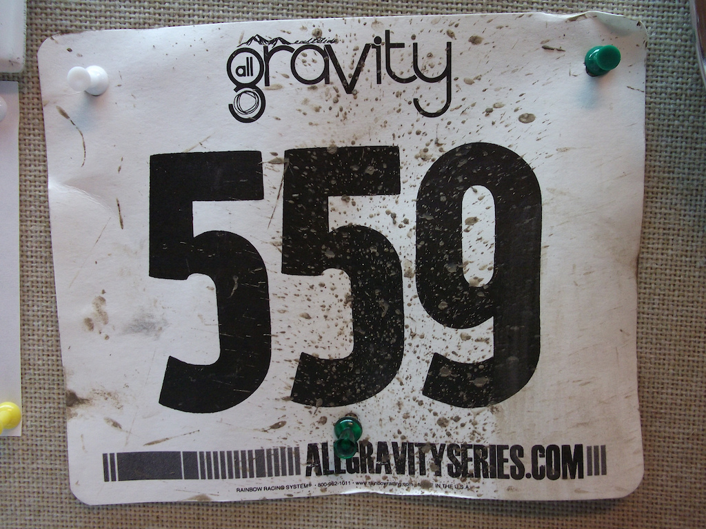 My race tag from the double down hoe down 2011