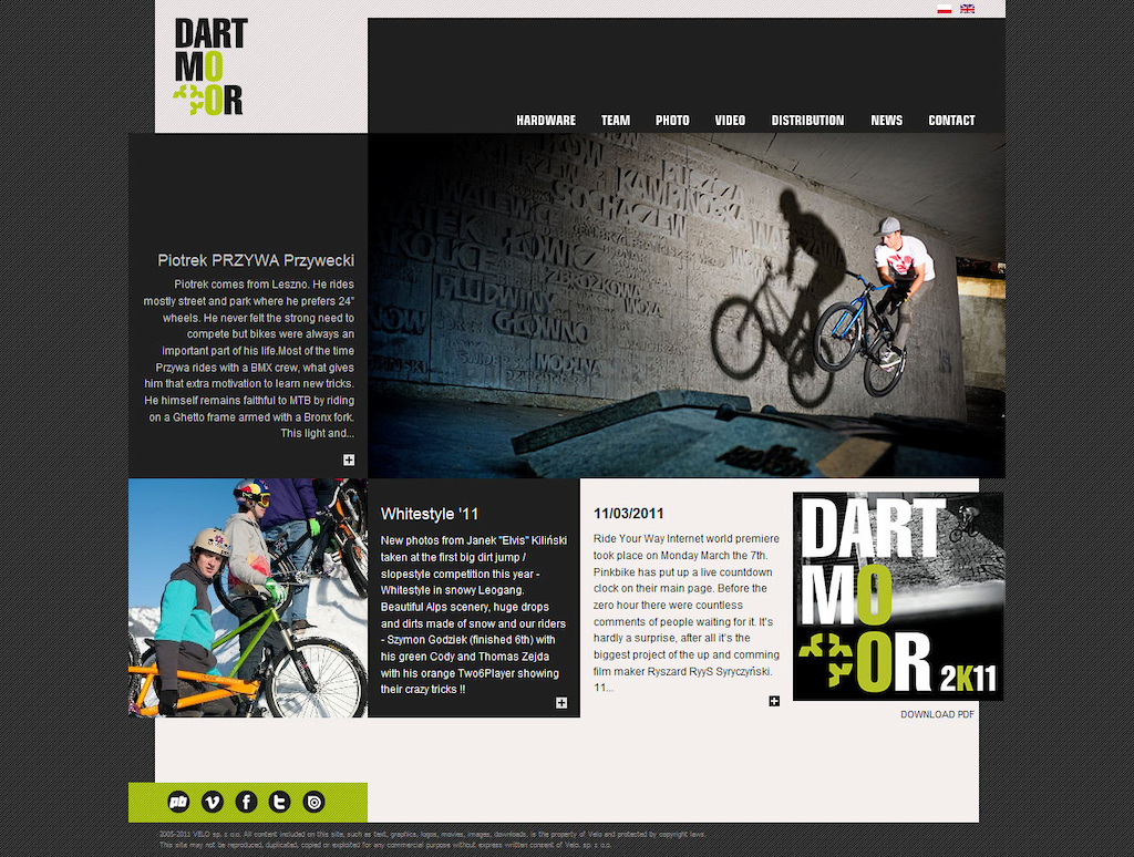 New http://dartmoor-bikes.com website launched. Team riders, videos, photos, tech.specifications.