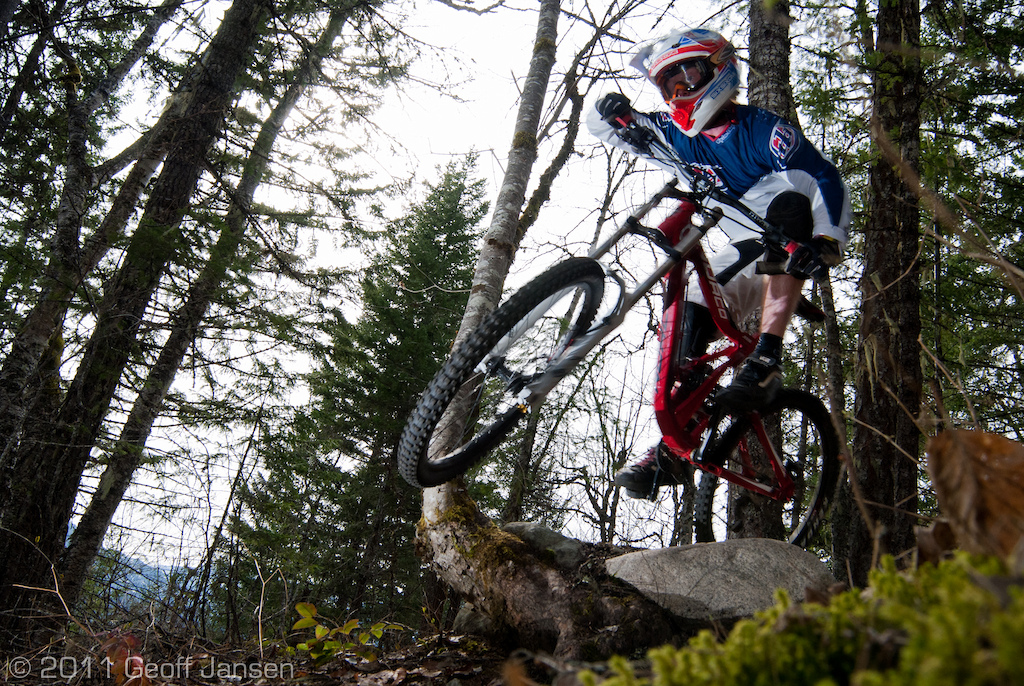 Jesse Ballhausen on his 2011 Norco Team DH
