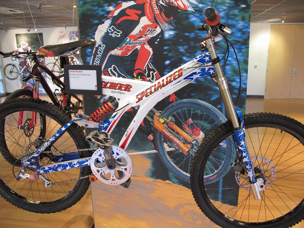 A shot at the past, Shaun Palmer's world championship bike that was hand painted by Troy Lee himself.