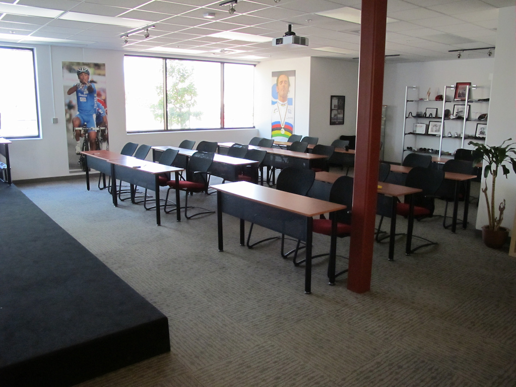 One of the SBCU class rooms at Specialized.