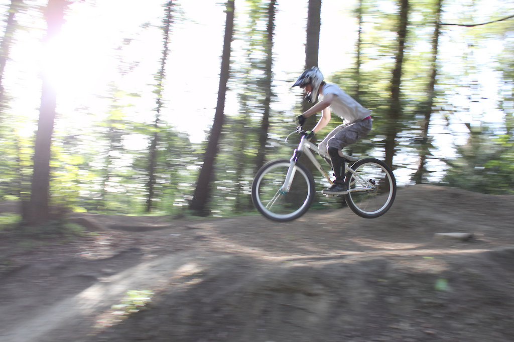 trying out panning with a low shutter speed