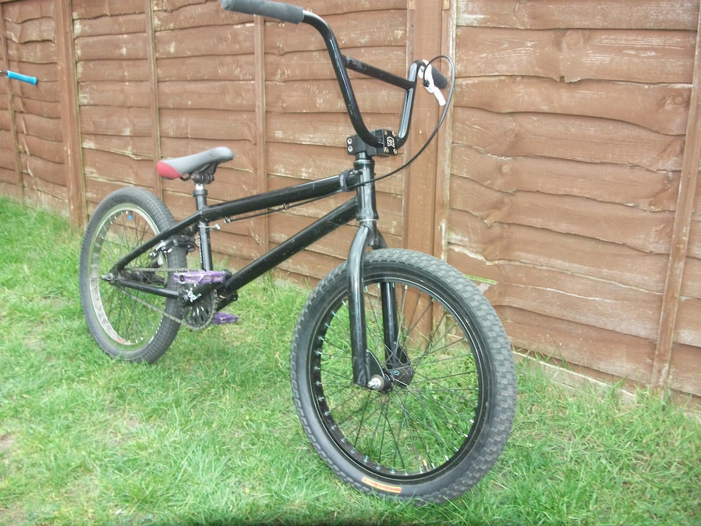 bmx with new front wheel