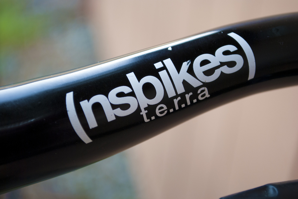 a Ns Terra close up handle bar pic ,love these bars and now they are moving on the the Norco 4by